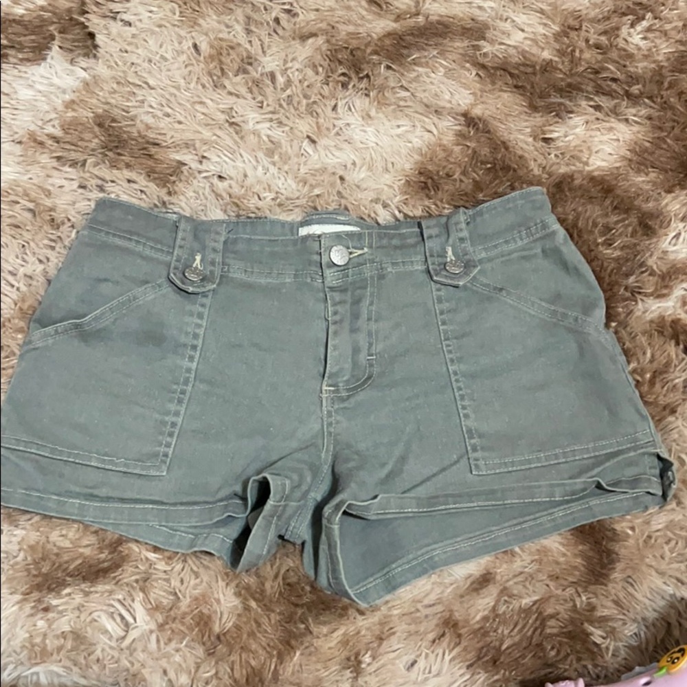 Olive green shorts